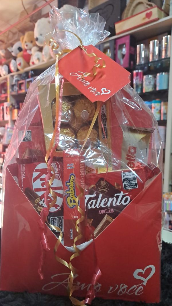 Cesta envelope Dia dos namorados