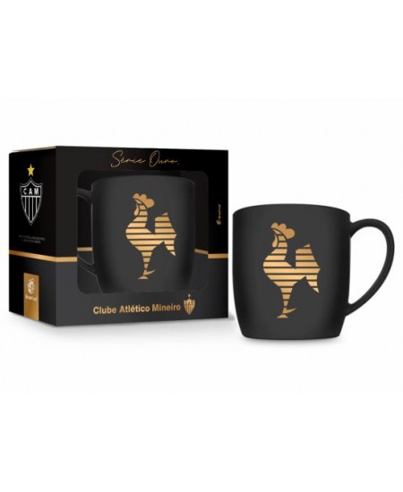 caneca porcelana urban 300ml times - atlético volpi série ouro