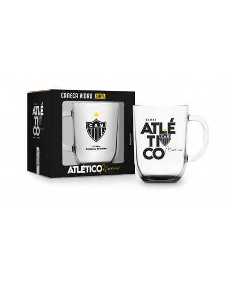 caneca vidro toronto times 300ml - atlético
