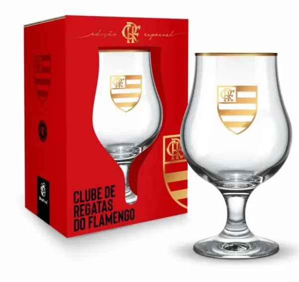 taça dublin 400ml série ouro times - flamengo