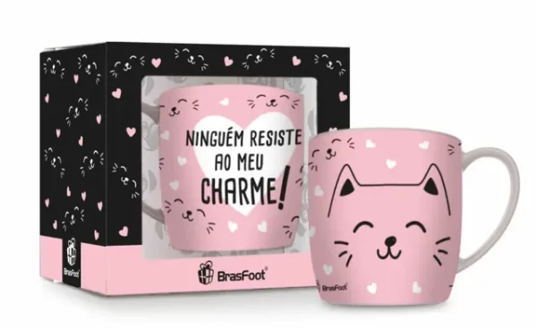 caneca porcelana urban 300ml - cat