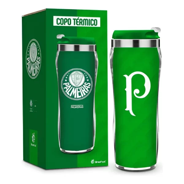 copo plást. inox times new - palmeiras