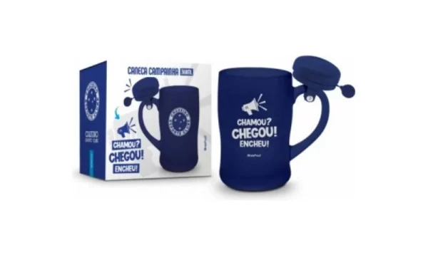 caneca chopp campainha - cruzeiro