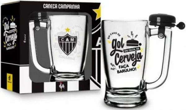caneca chopp campainha - atlético