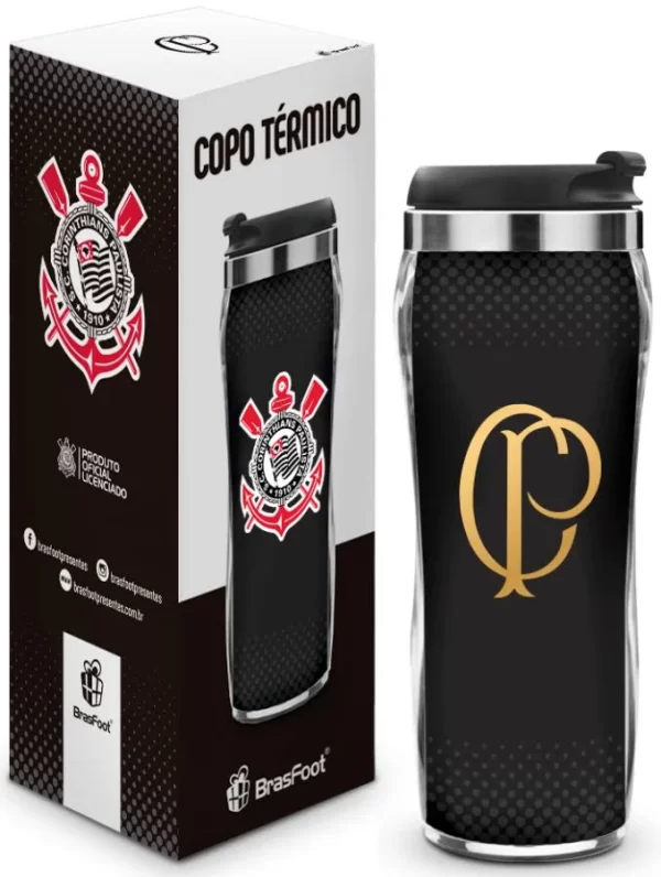 copo plást. inox times new - corinthians