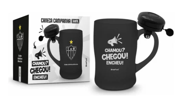 caneca chopp campainha - atlético