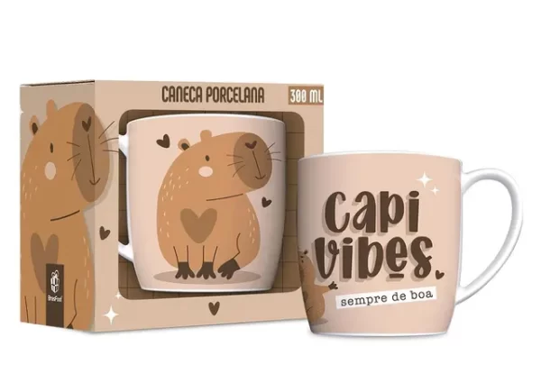 caneca porcelana urban 300ml - capivibes 2