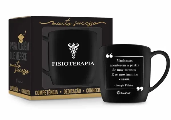 caneca porcelana urban 300ml cursos - fisioterapia