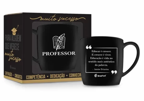 caneca porcelana urban 300ml cursos - professor