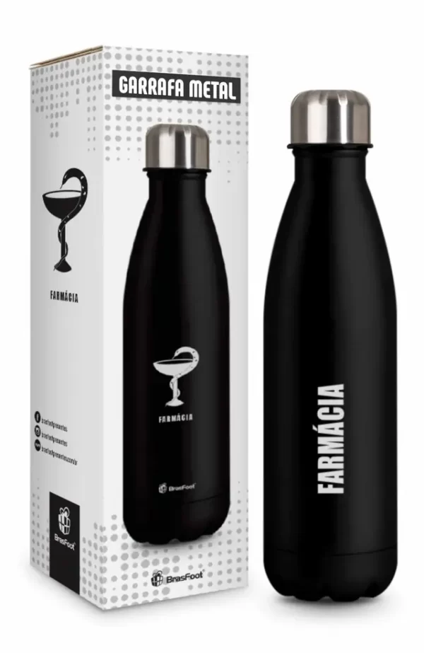 garrafa térmica metal neo curso 500ml - farmácia