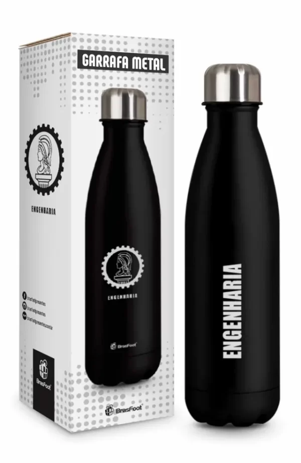 garrafa térmica metal neo curso 500ml - engenharia