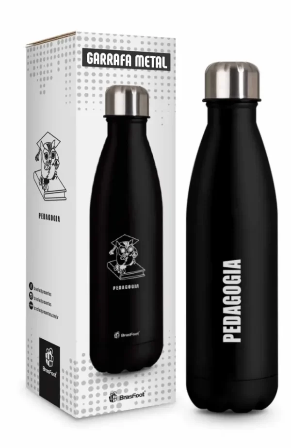 garrafa térmica metal neo curso 500ml - pedagogia